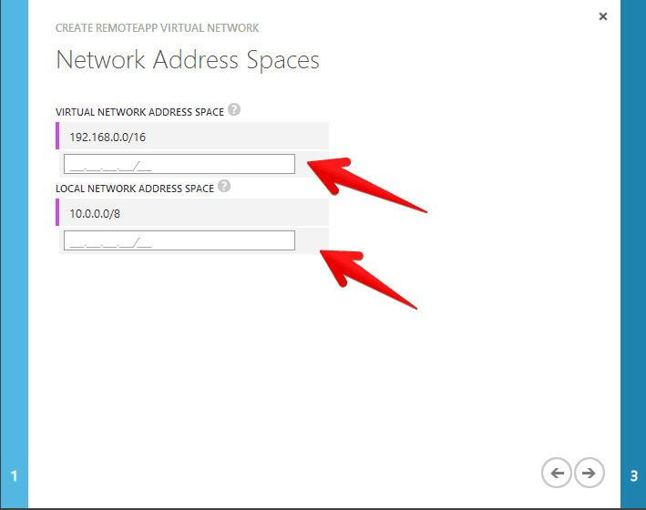 remote app network address space