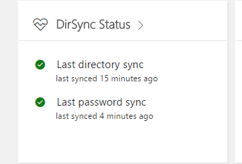 DirSync status