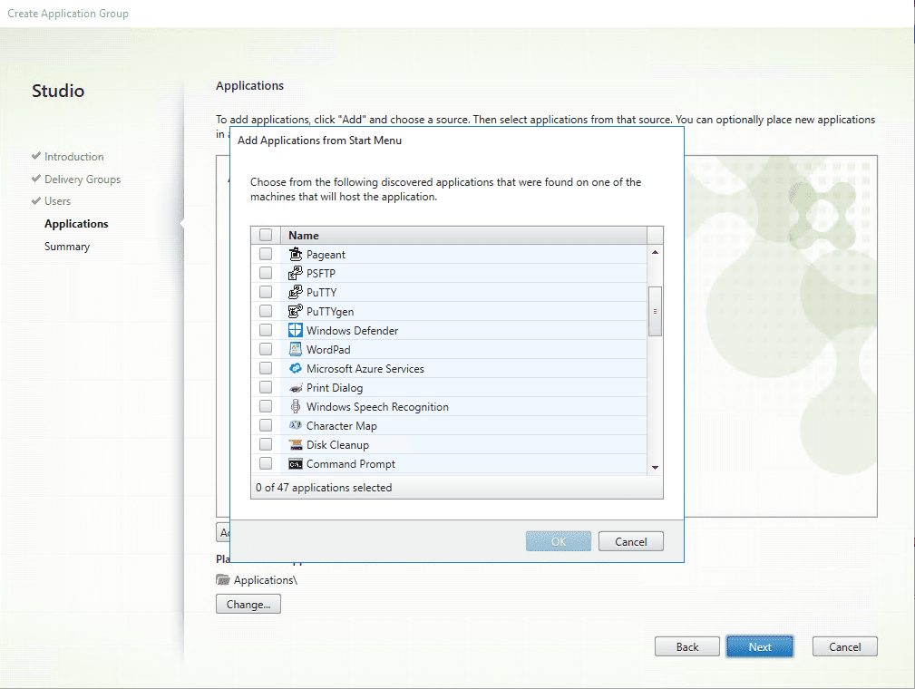 Citrix XenApp installation - Application publishing