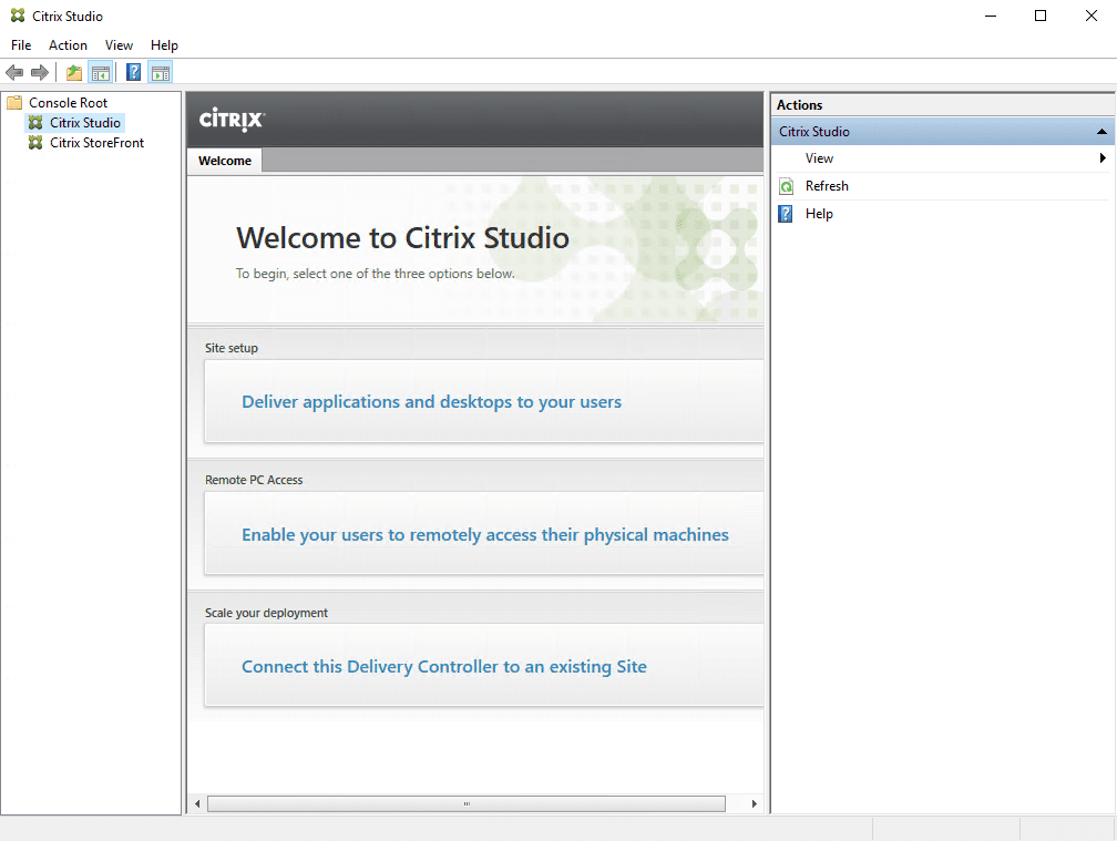 Citrix XenApp installation - Citrix Studio