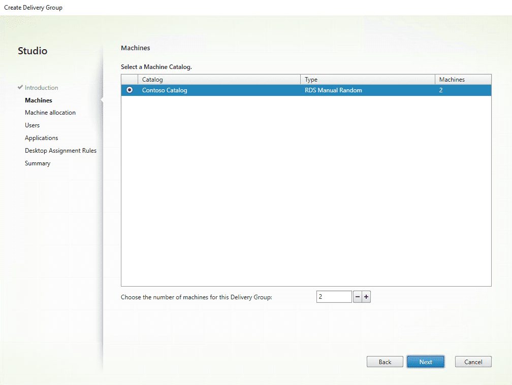 Citrix XenApp installation - Delivery group setup