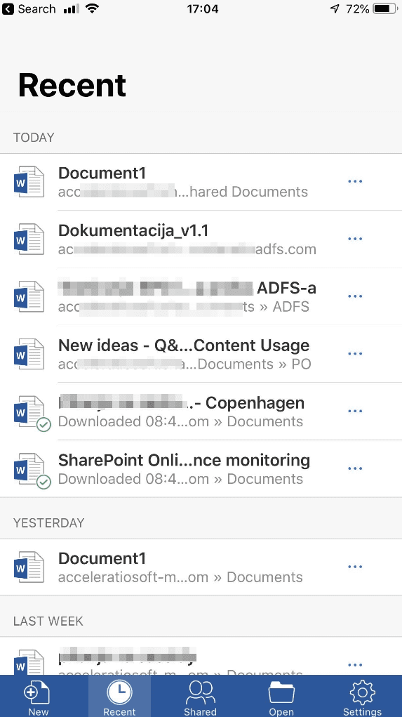 iphone word sharepoint